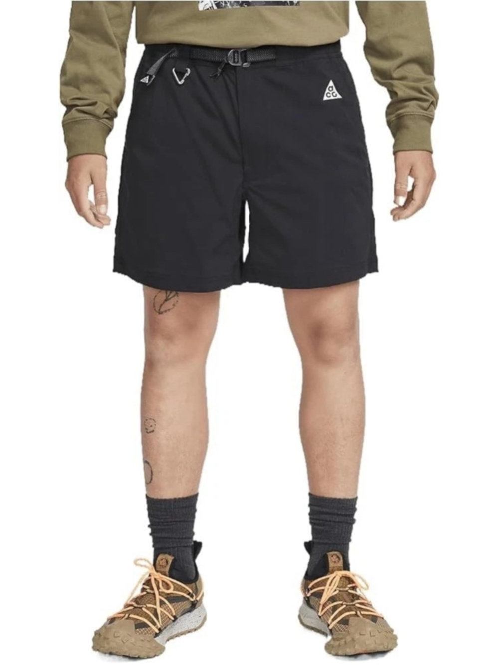 Nike ACG Shorts Hiking Casual Travel FN2430-010 BLACK $100 Men's Size L LARGE